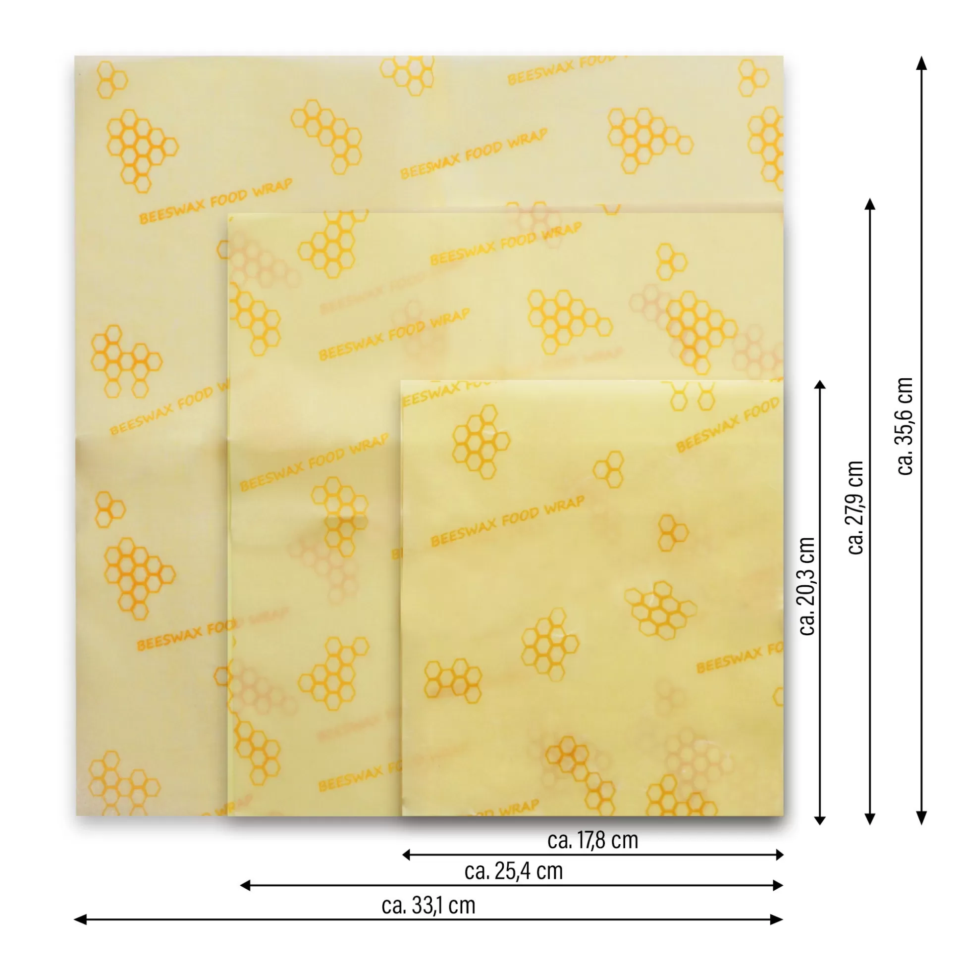 Kitchen Storage Accessories | STONELINE Beeswax Wraps Set of 3