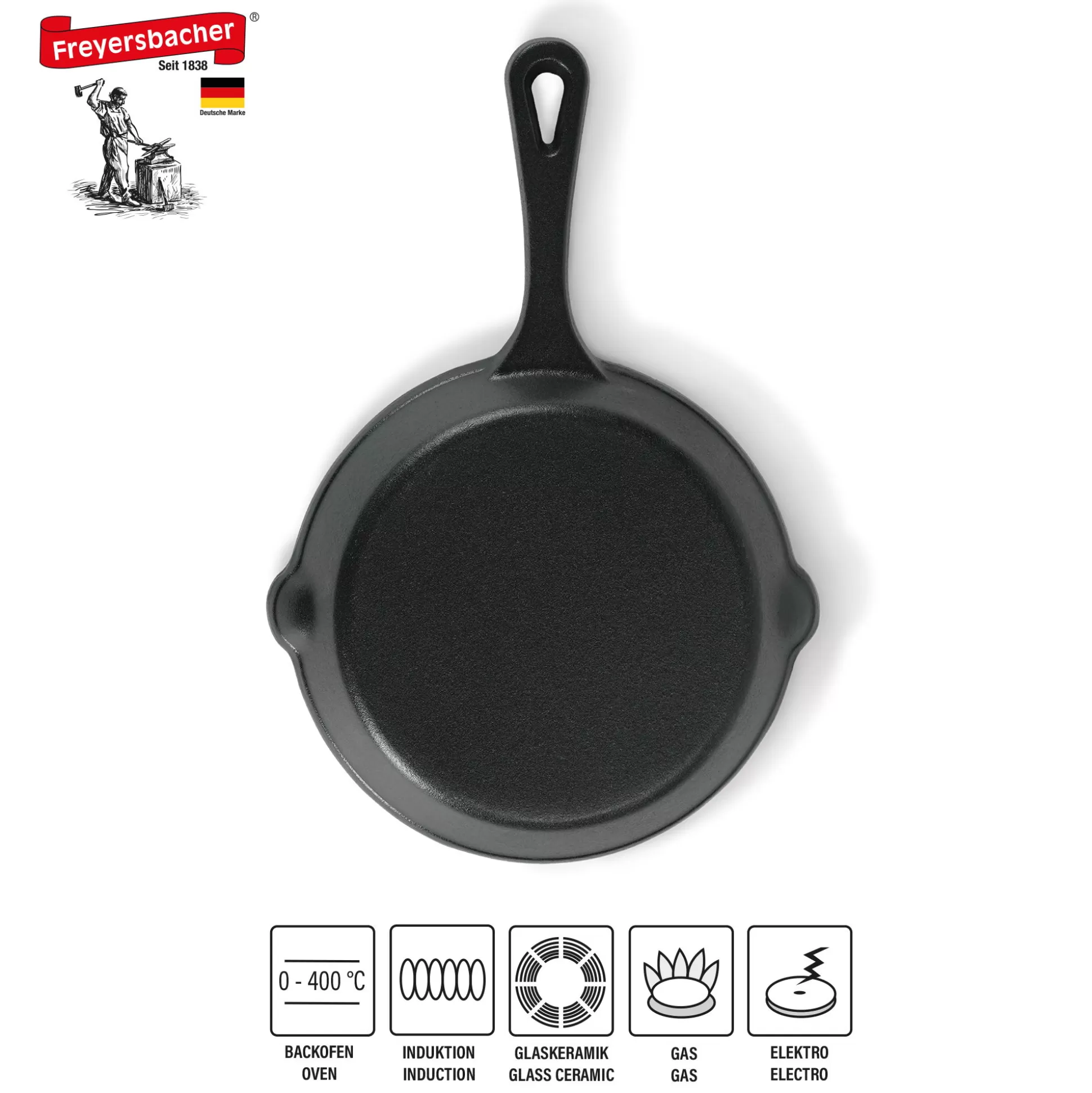 Frying Pans | STONELINE Cast Iron Skillet 15 cm, Enameled Frying Pan