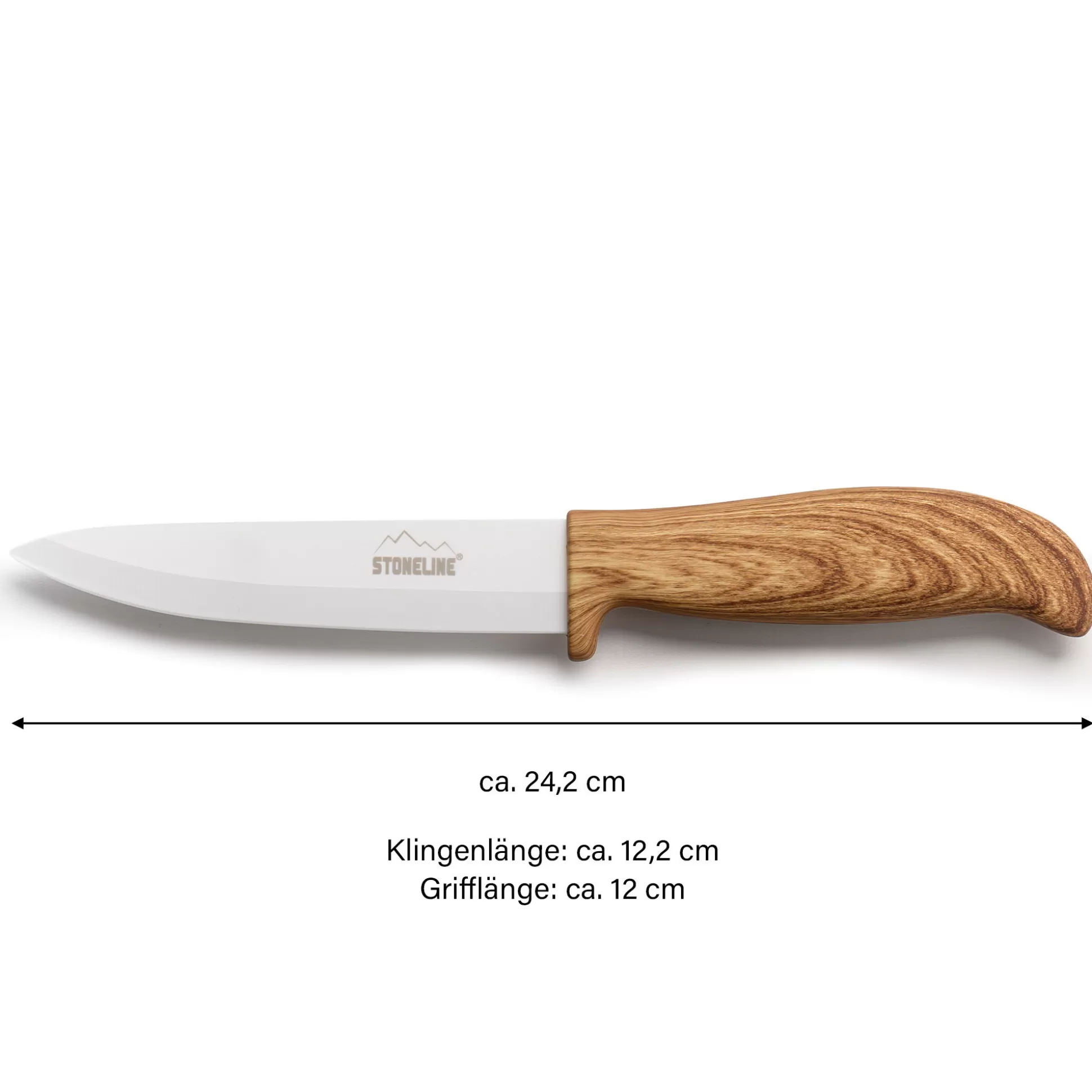 Ceramic Knives | STONELINE Ceramic Knife All-Purpose Knife 24 cm | Wood Design