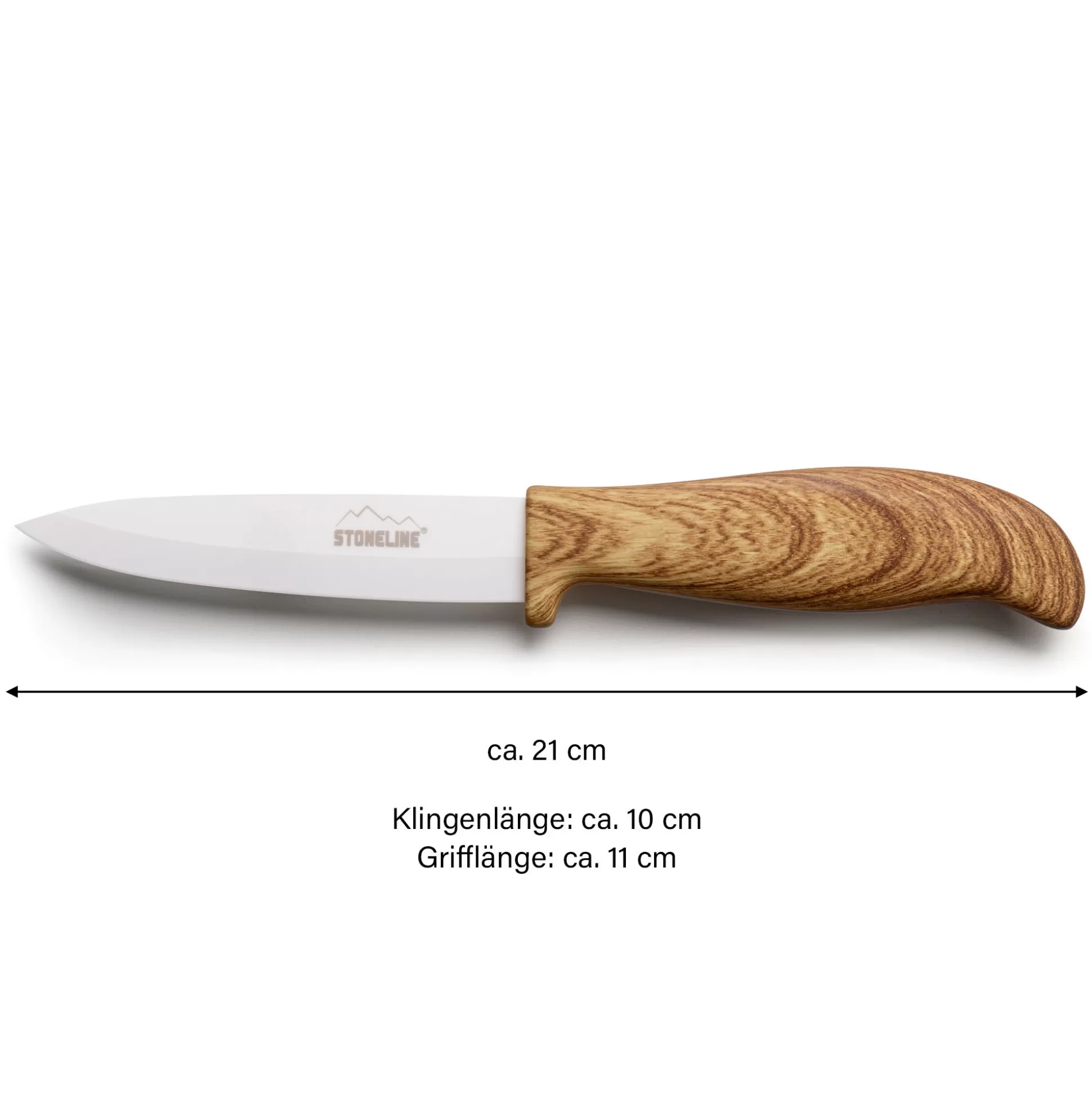 Ceramic Knives | STONELINE Ceramic Knife All-Purpose Knife 21 cm | Wood Design