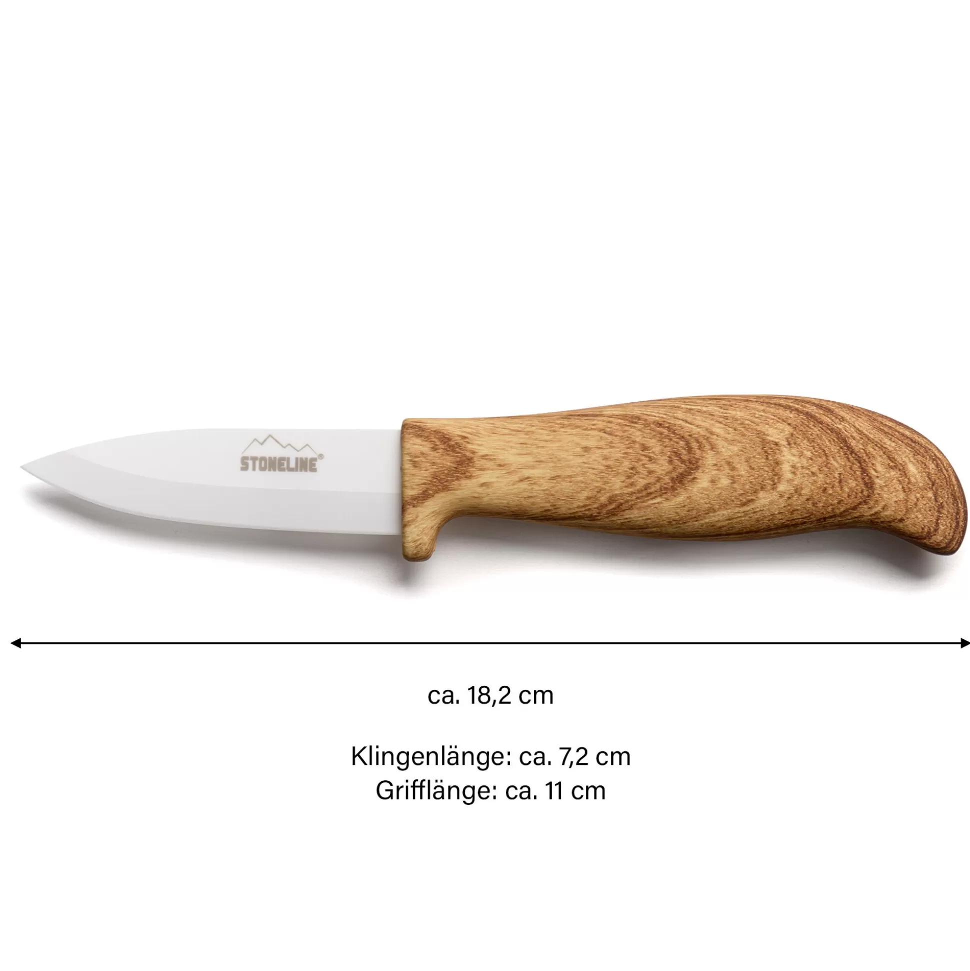 Ceramic Knives | STONELINE Ceramic Knife Kitchen Knife Vegetables Knife 18 cm | Wood Design