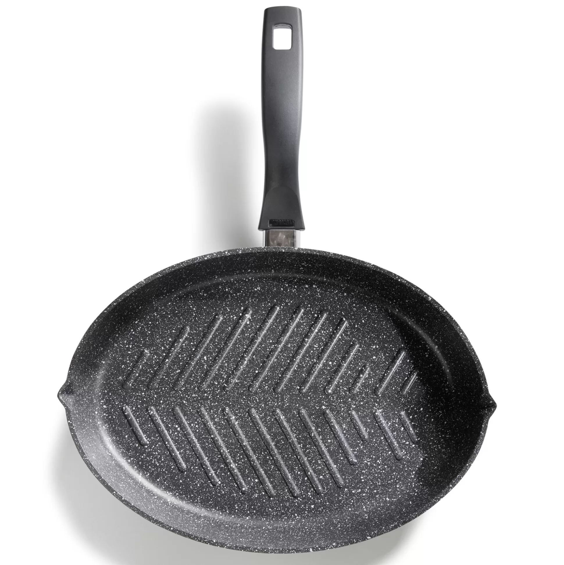 Fish Pan | STONELINE Fish Pan Cutlet Pan Oval 35x24 cm | with Lid - Black