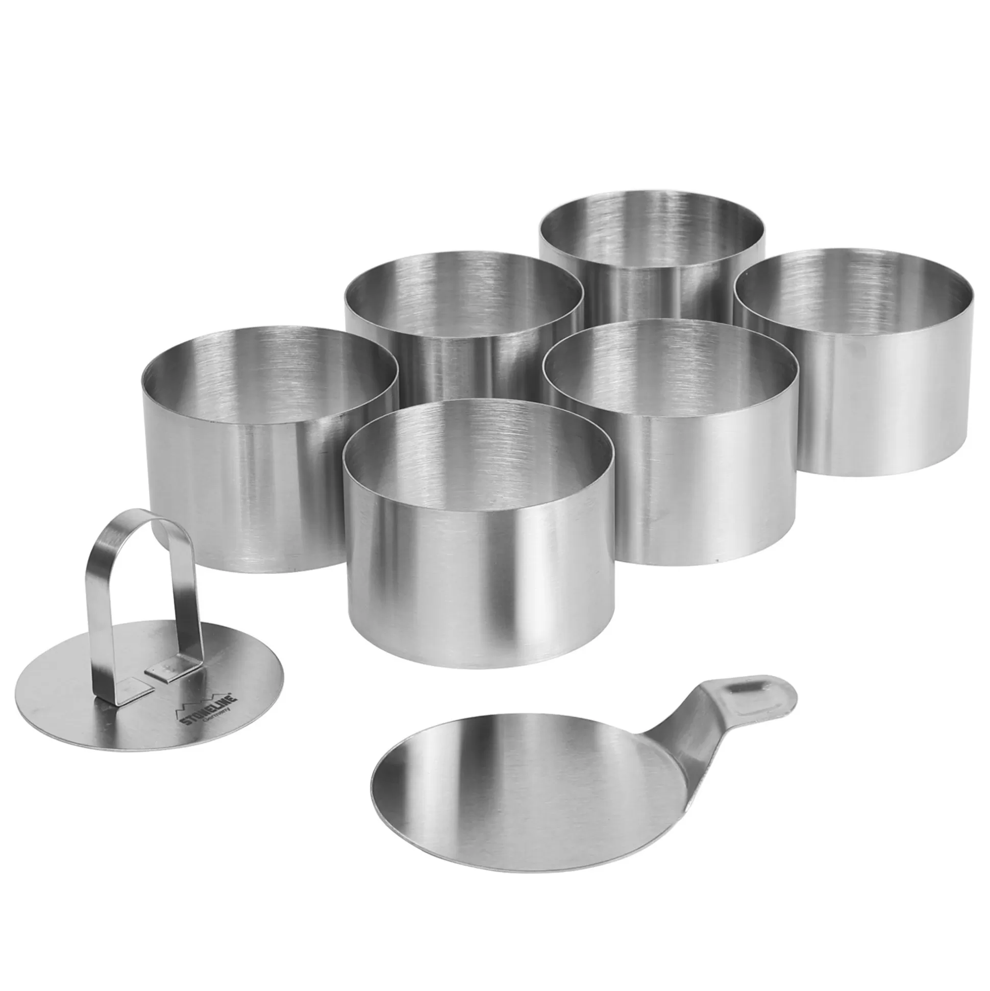 Baking Sets | STONELINE Food Rings Set of 8 Round | Stainless Steel