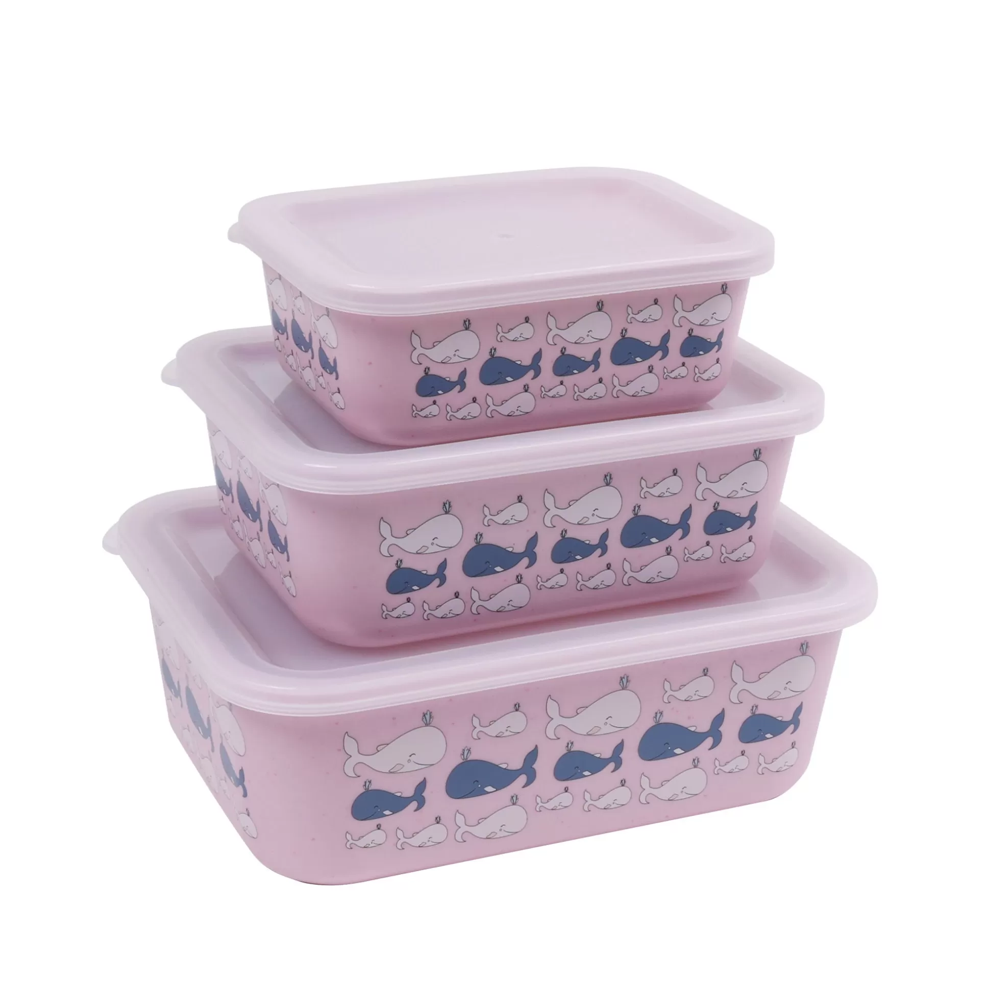 Kitchen Storage Accessories | STONELINE Food Storage Container rPET 400/730/1.300 ml Set of 3 | Rose