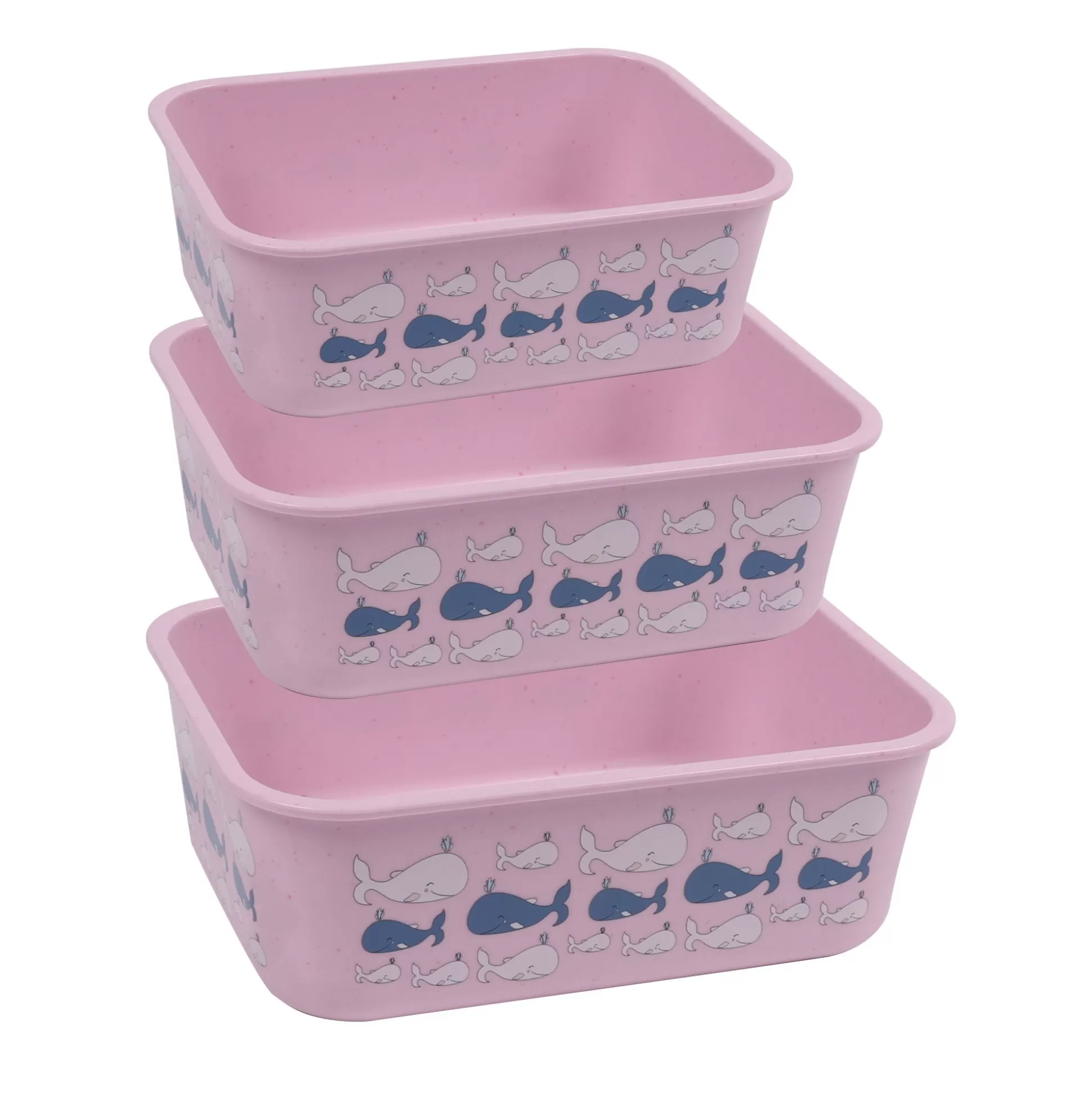 Kitchen Storage Accessories | STONELINE Food Storage Container rPET 400/730/1.300 ml Set of 3 | Rose