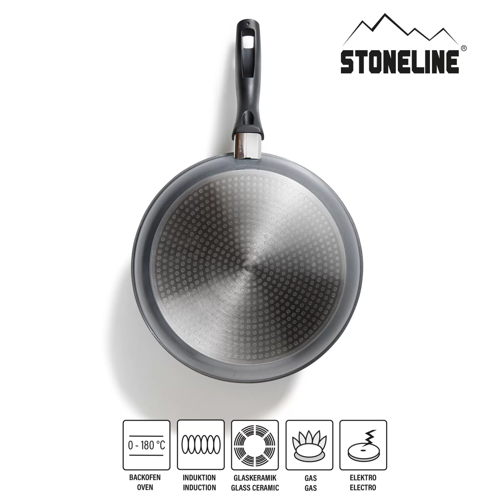 Frying Pans | STONELINE Frying Pan 28 cm | without Glass Lid - Black