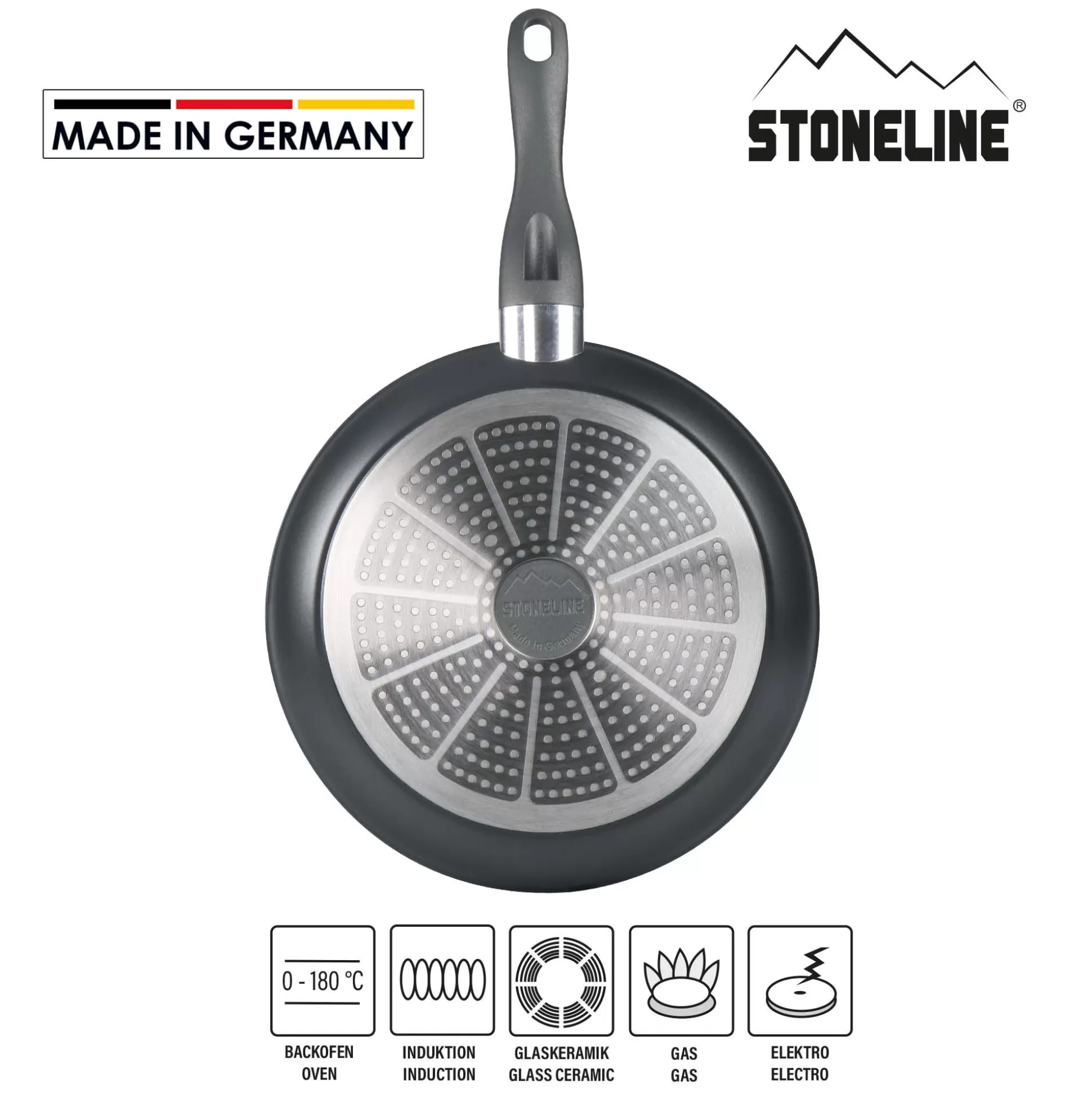 Frying Pans | STONELINE Frying Pan 28 cm | without Lid - Grey