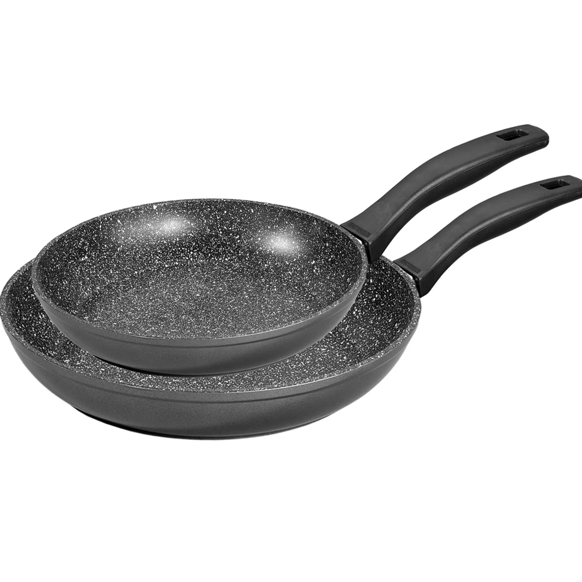 Pan Sets | STONELINE Frying Pan Set of 2 20/26 | without Lid - Black