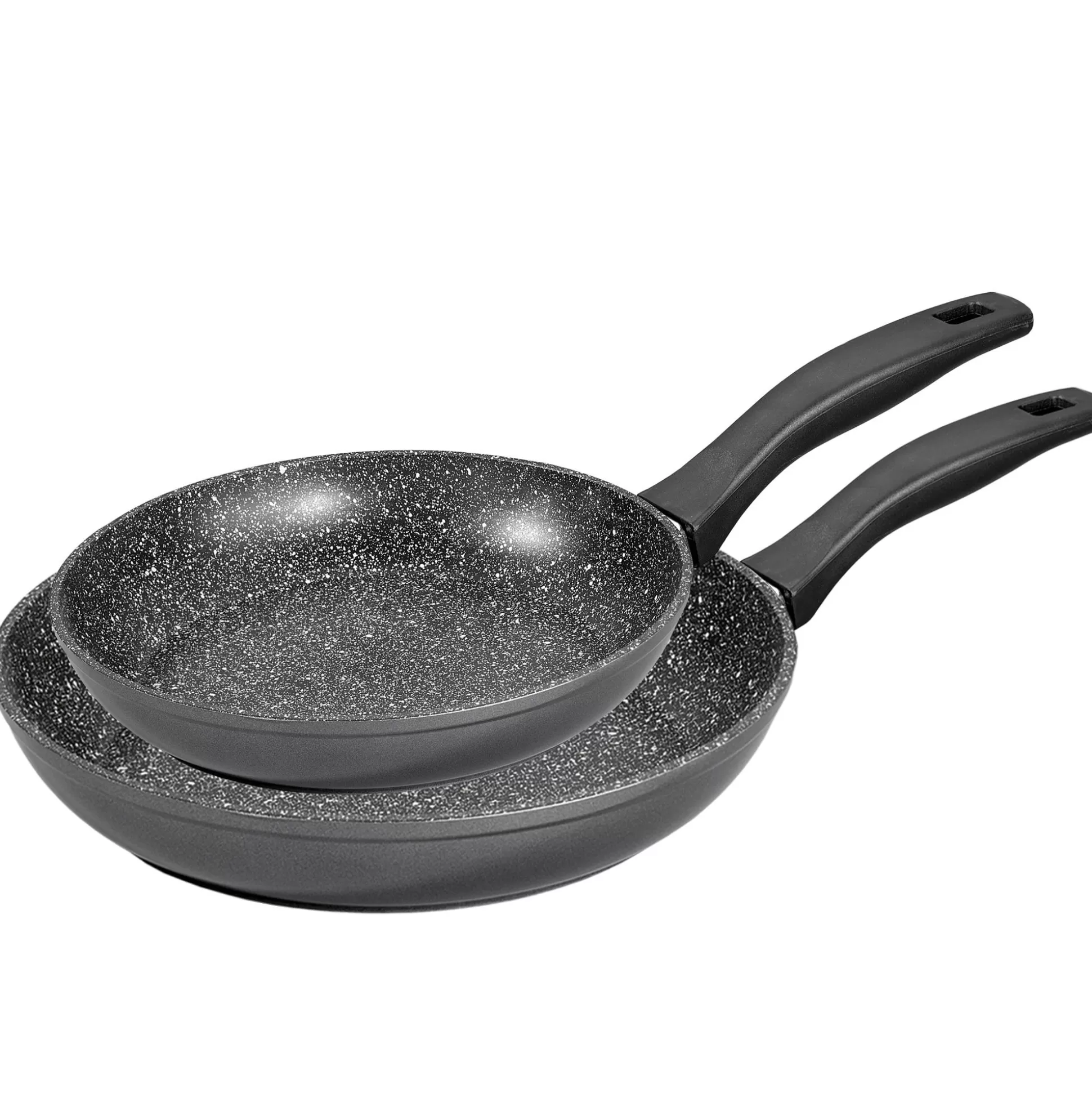 Pan Sets | STONELINE Frying Pan Set of 2 24/28 | without Lid - Black