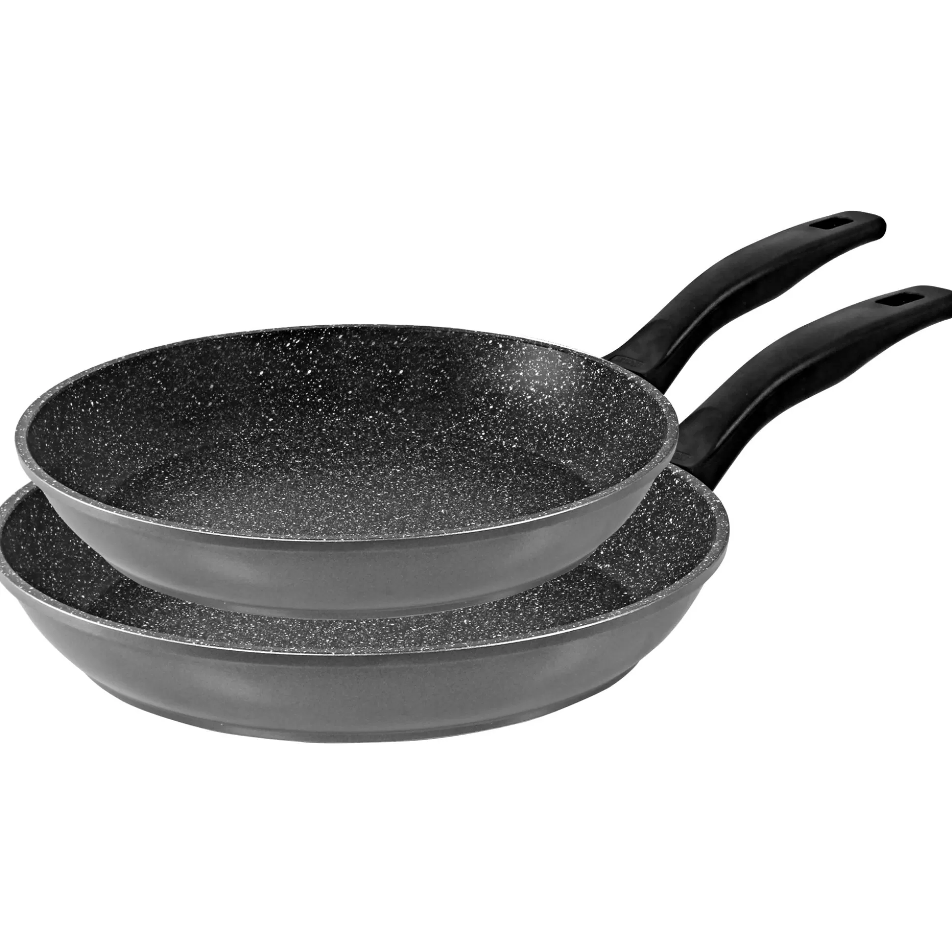 Pan Sets | STONELINE Frying Pan Set of 2 20/28 | without Lid - Black