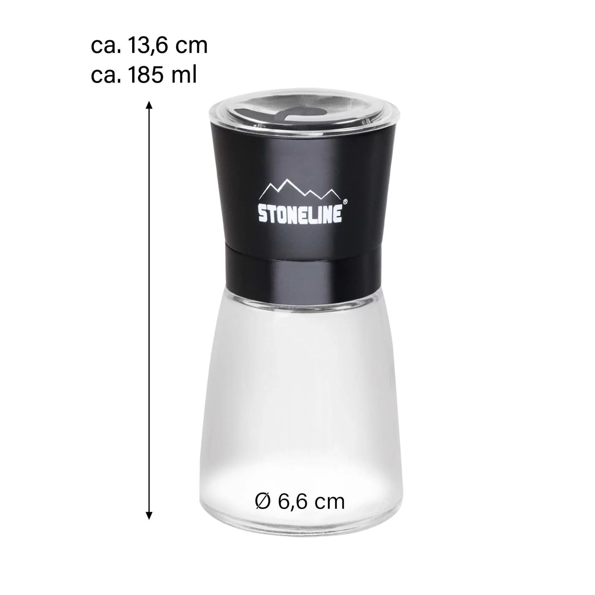 Spice Mills | STONELINE Salt and pepper mill set | 2-piece black