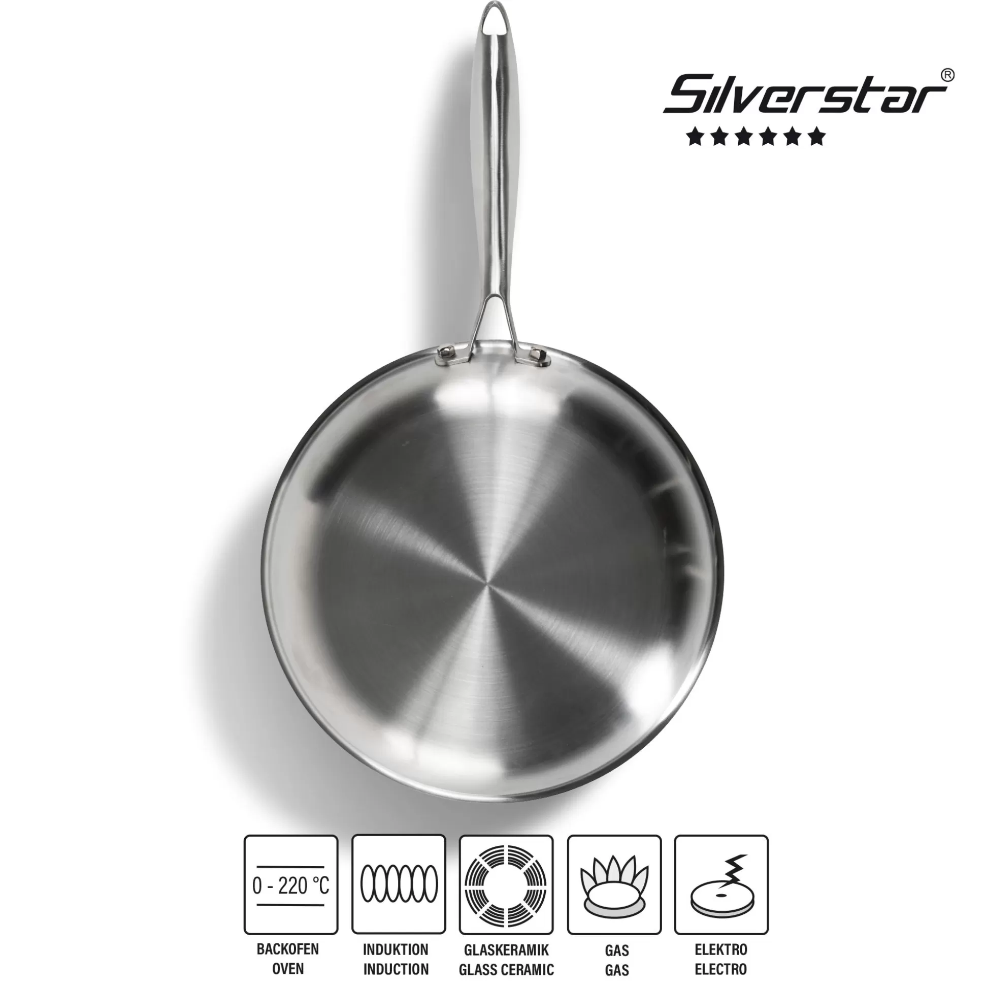 Frying Pans | STONELINE Silverstar® Stainless Steel Frying Pan 28 cm