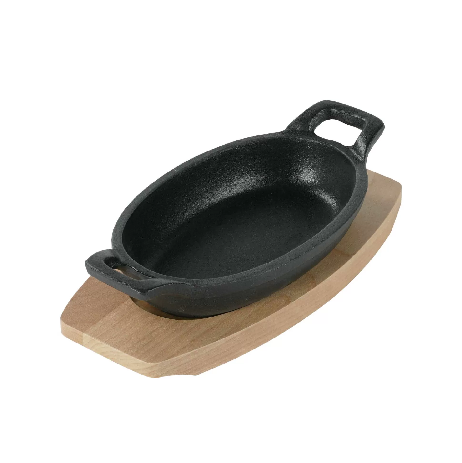 Serving Pans | STONELINE Small Cast Iron Casserole Dish Oval 14x9 cm, Enamel Serving Pan