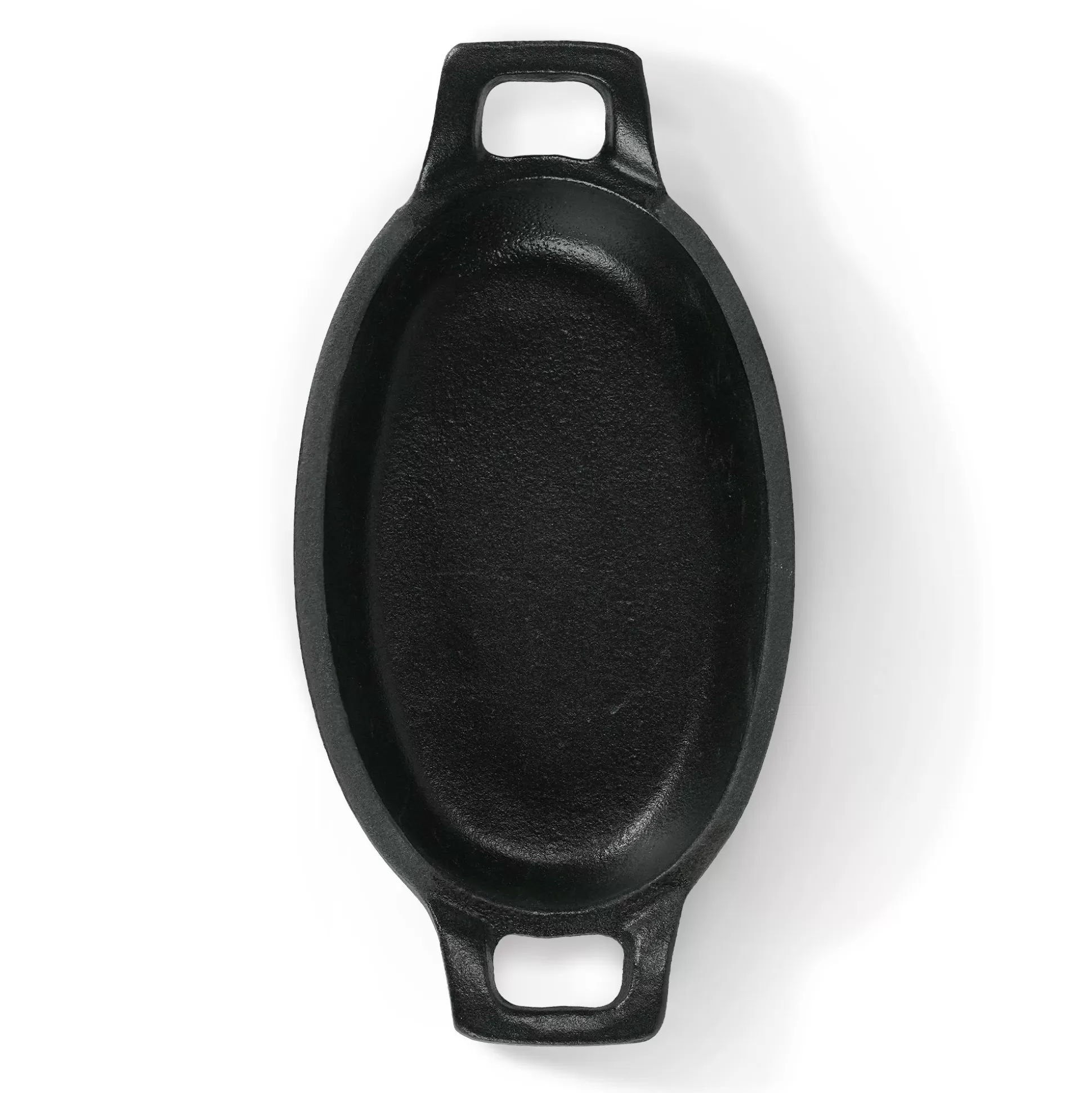 Serving Pans | STONELINE Small Cast Iron Casserole Dish Oval 14x9 cm, Enamel Serving Pan