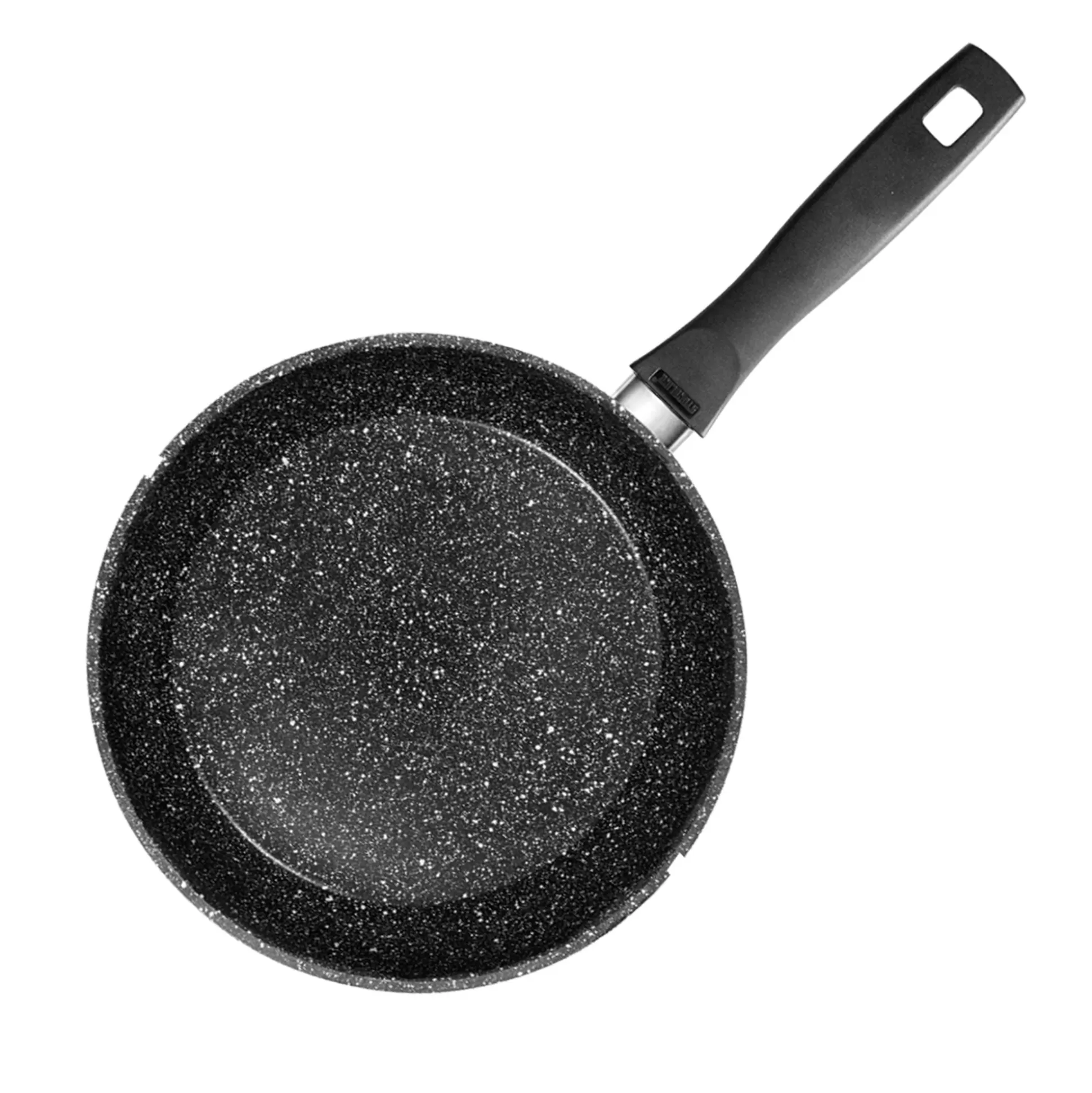 Frying Pans | STONELINE Split Pan 24 cm | with Divider Separator and Lid - Black