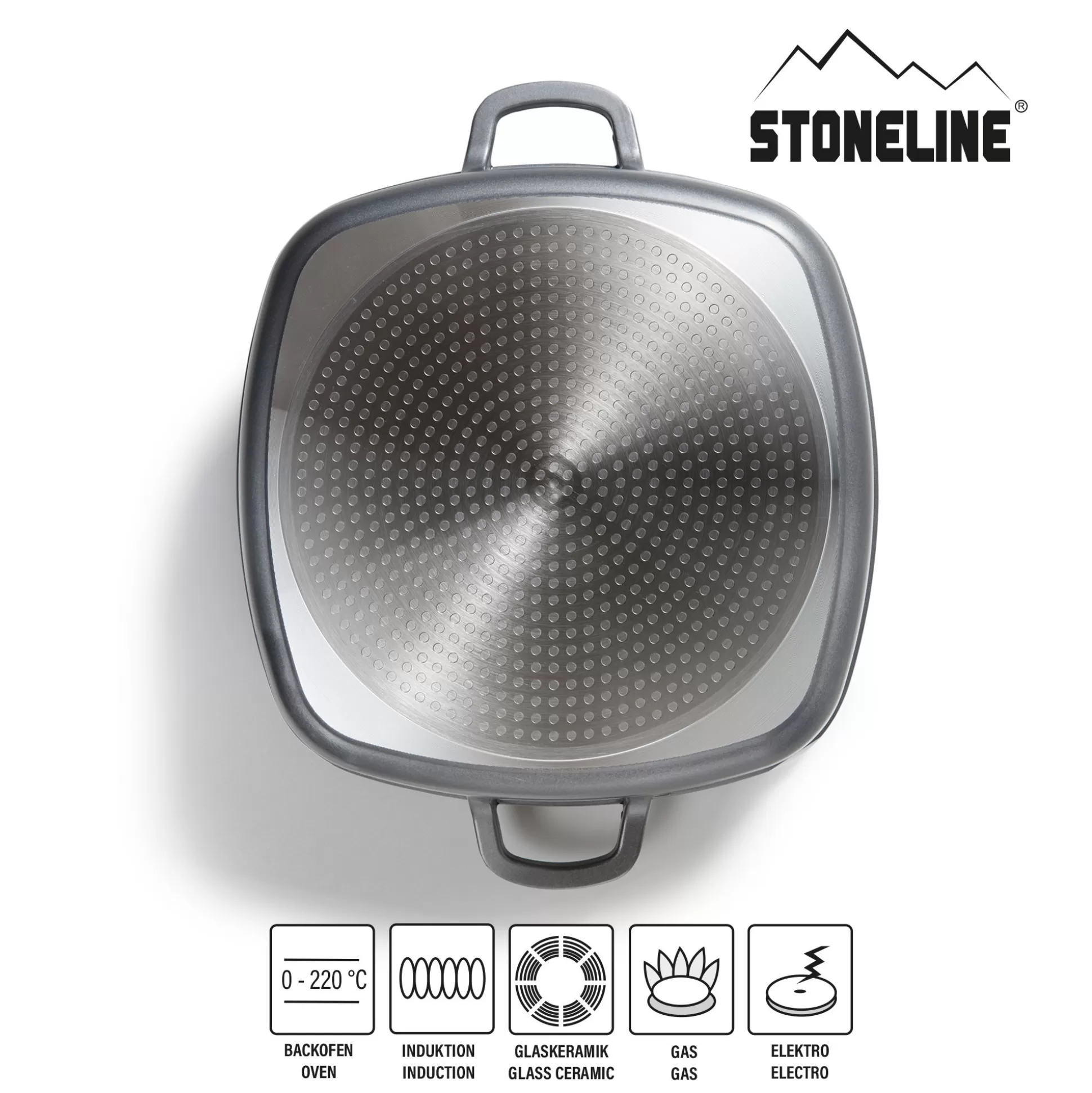 Serving Pans | STONELINE Square Serving Pan 28 cm | with Lid