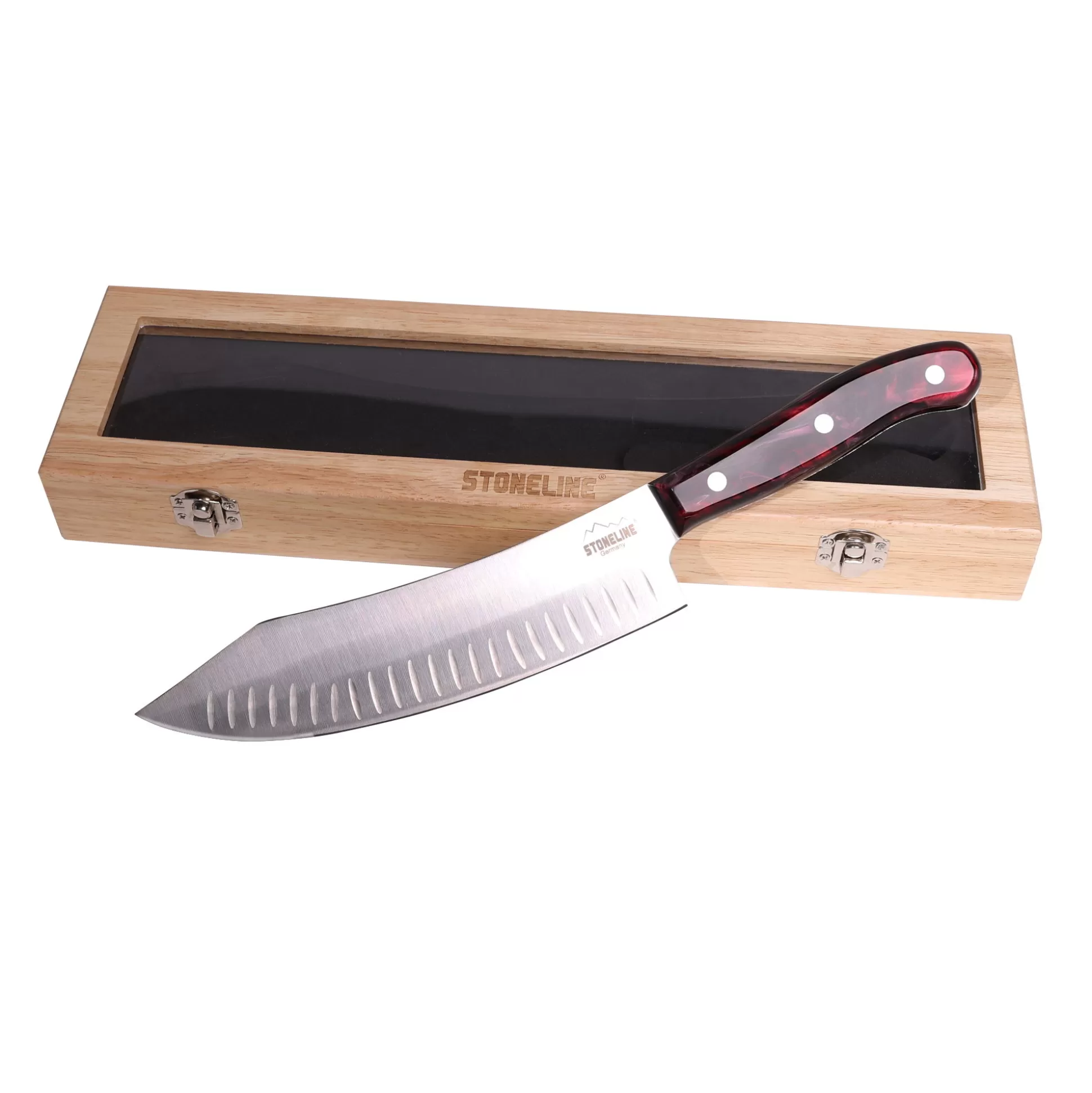 Stainless Steel Knives | STONELINE Stainless Steel Chef's Knife 33 cm Hollow Edge