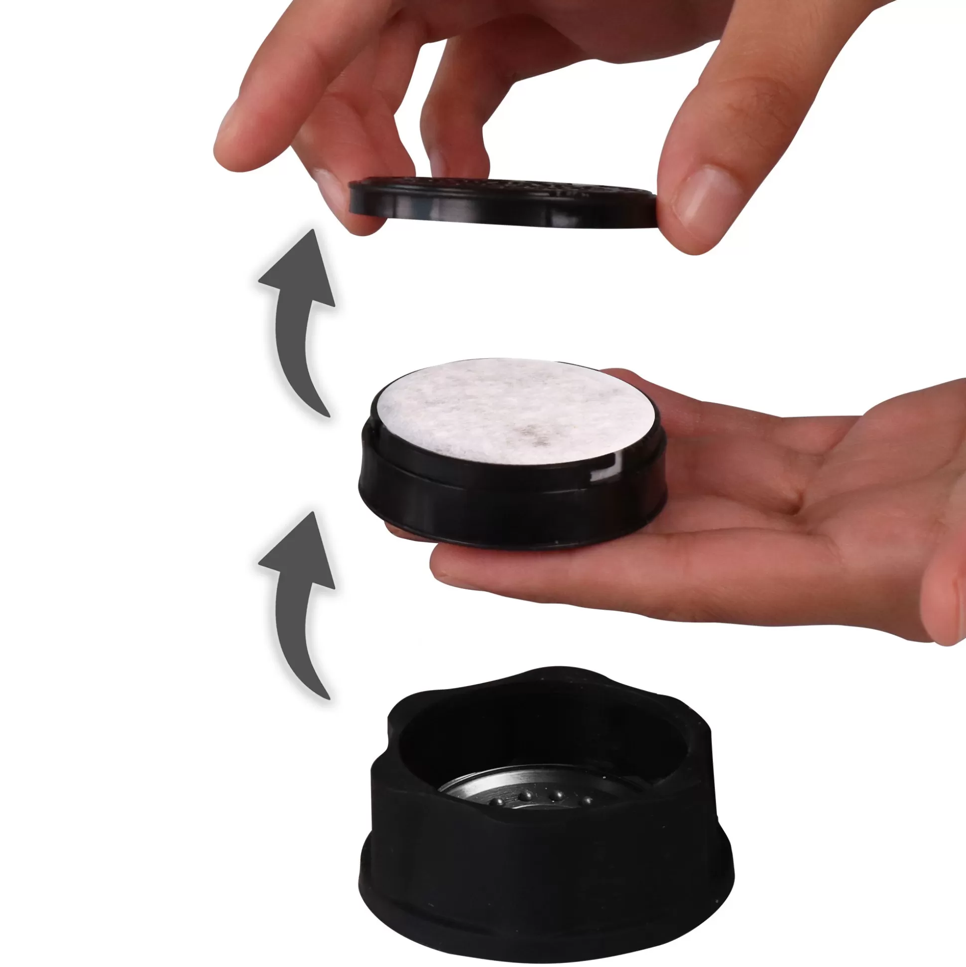 Glass Lids | STONELINE Universal Glass Lid 22/24/26/28 and refill set 32 pieces | with SMELL WELL function, charcoal filter